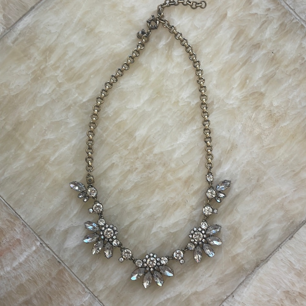 Jcrew crystal beaded statement necklace